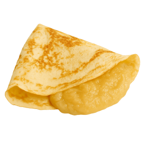 Apfelmus-Crepes
