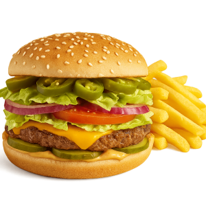 Chili-Cheeseburger Menü