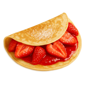 Erdbeer-Crepes